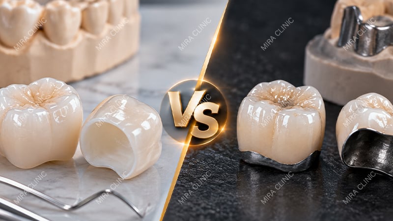 Zirconia vs PFM Crowns